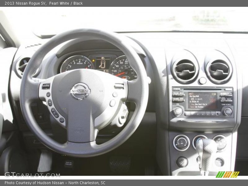 Pearl White / Black 2013 Nissan Rogue SV