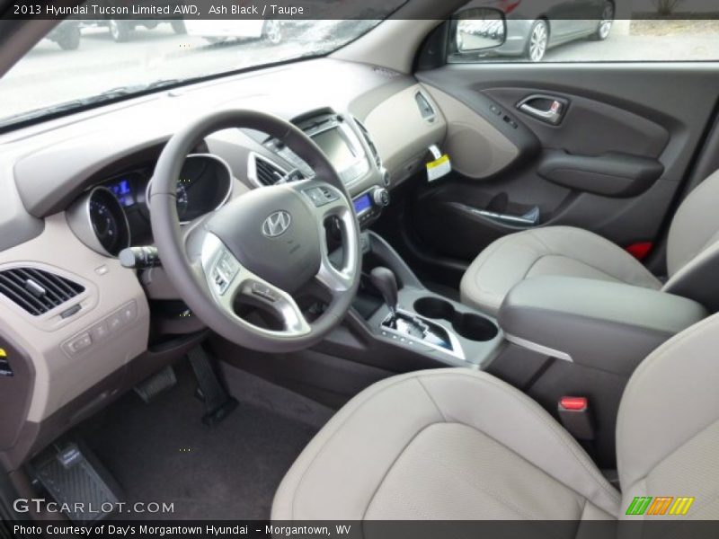 Ash Black / Taupe 2013 Hyundai Tucson Limited AWD