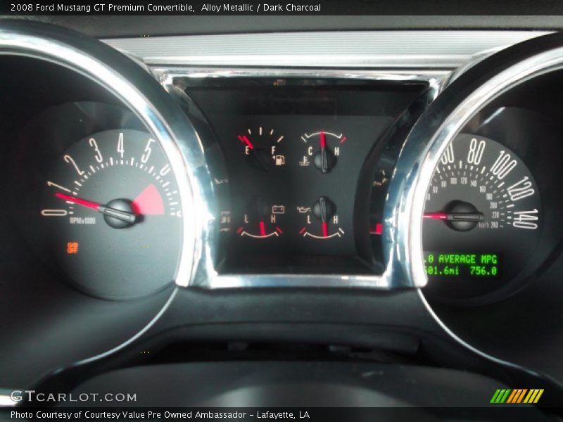 Alloy Metallic / Dark Charcoal 2008 Ford Mustang GT Premium Convertible