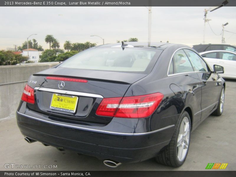 Lunar Blue Metallic / Almond/Mocha 2013 Mercedes-Benz E 350 Coupe