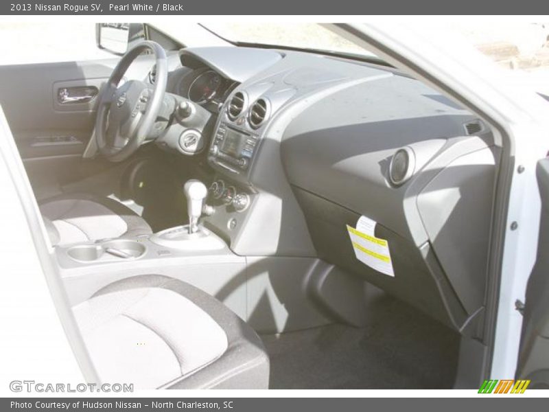 Pearl White / Black 2013 Nissan Rogue SV