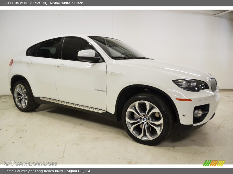 Alpine White / Black 2011 BMW X6 xDrive50i