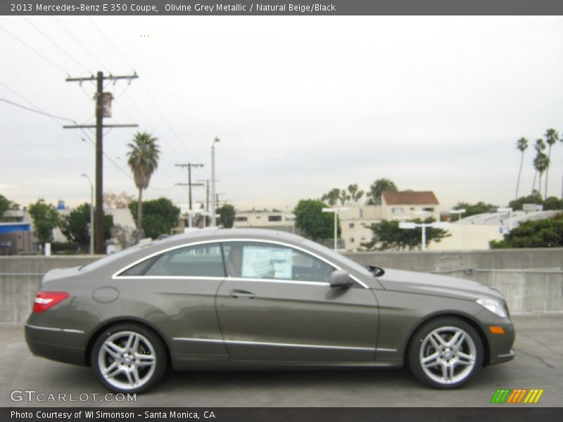 Olivine Grey Metallic / Natural Beige/Black 2013 Mercedes-Benz E 350 Coupe
