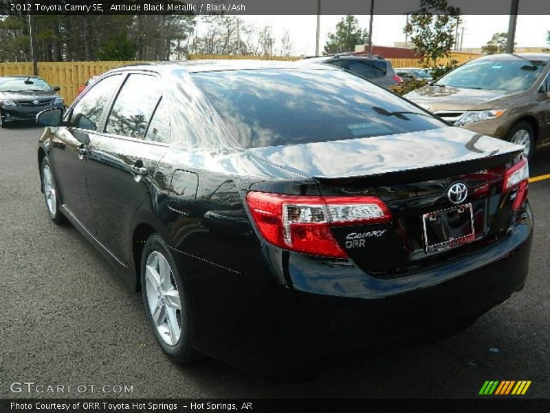 Attitude Black Metallic / Black/Ash 2012 Toyota Camry SE