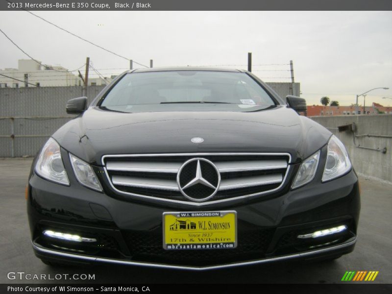 Black / Black 2013 Mercedes-Benz E 350 Coupe