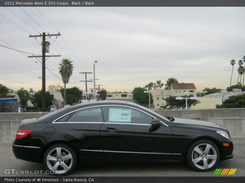 Black / Black 2013 Mercedes-Benz E 350 Coupe