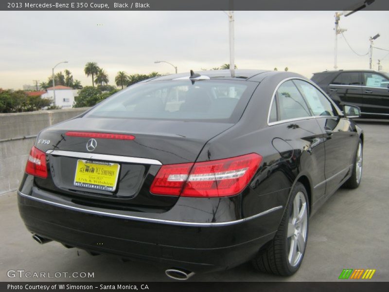 Black / Black 2013 Mercedes-Benz E 350 Coupe