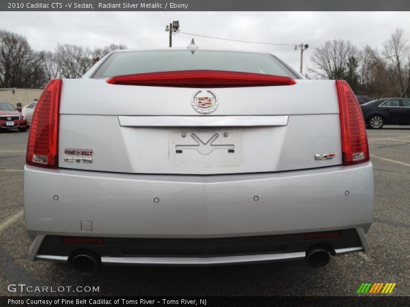 Radiant Silver Metallic / Ebony 2010 Cadillac CTS -V Sedan