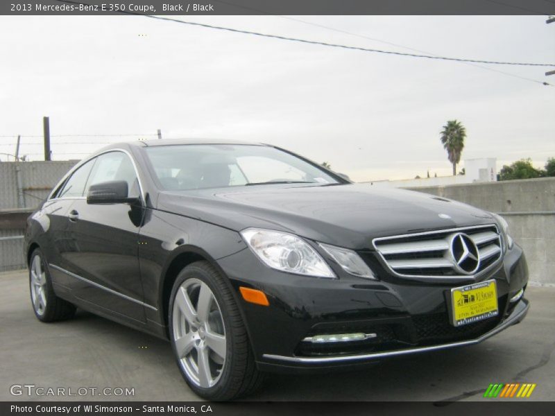 Black / Black 2013 Mercedes-Benz E 350 Coupe