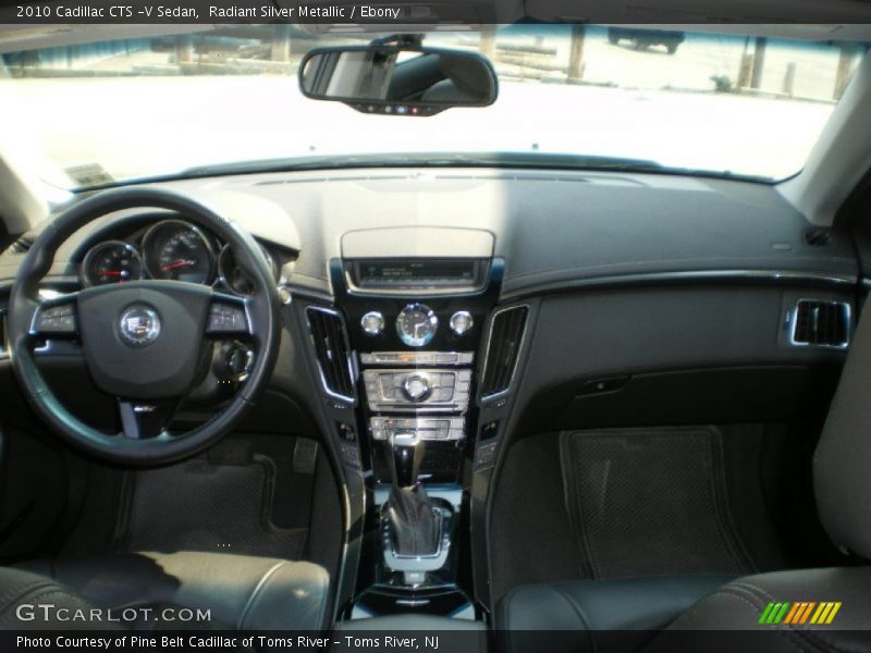 Radiant Silver Metallic / Ebony 2010 Cadillac CTS -V Sedan