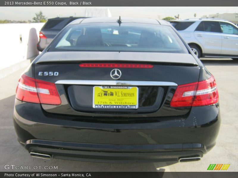 Black / Black 2013 Mercedes-Benz E 550 Coupe