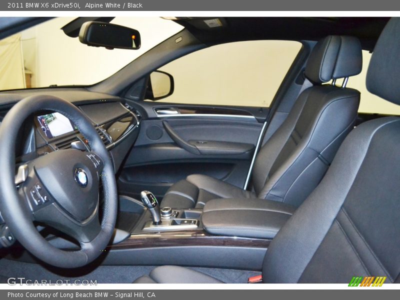 Alpine White / Black 2011 BMW X6 xDrive50i