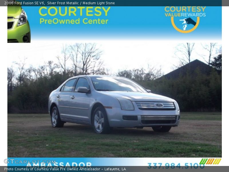 Silver Frost Metallic / Medium Light Stone 2006 Ford Fusion SE V6