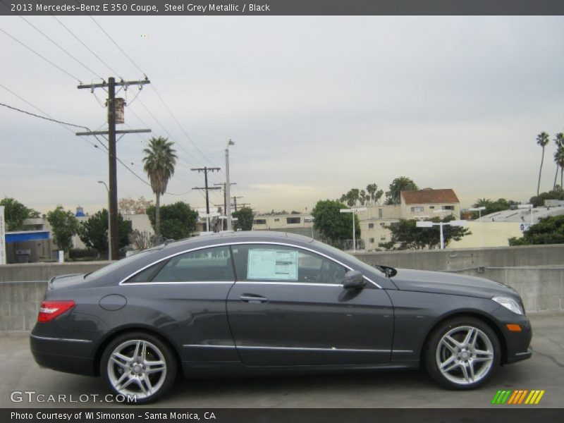 Steel Grey Metallic / Black 2013 Mercedes-Benz E 350 Coupe