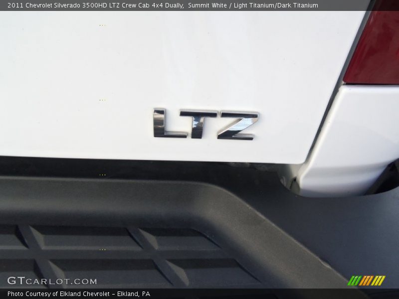 Summit White / Light Titanium/Dark Titanium 2011 Chevrolet Silverado 3500HD LTZ Crew Cab 4x4 Dually