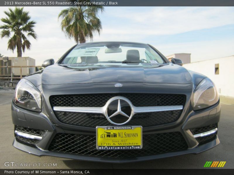 Steel Grey Metallic / Black 2013 Mercedes-Benz SL 550 Roadster