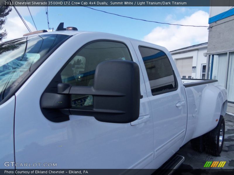 Summit White / Light Titanium/Dark Titanium 2011 Chevrolet Silverado 3500HD LTZ Crew Cab 4x4 Dually