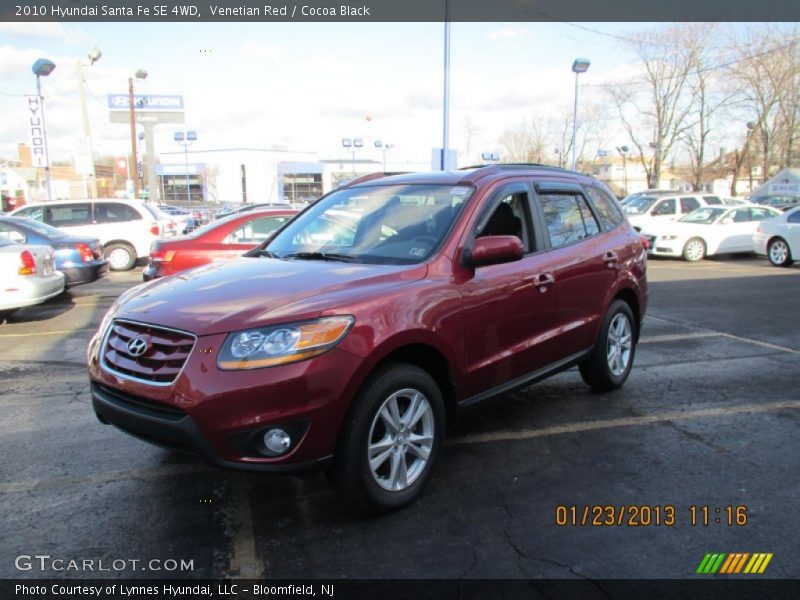 Venetian Red / Cocoa Black 2010 Hyundai Santa Fe SE 4WD