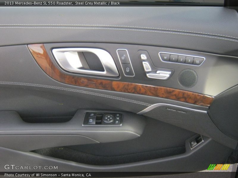 Steel Grey Metallic / Black 2013 Mercedes-Benz SL 550 Roadster