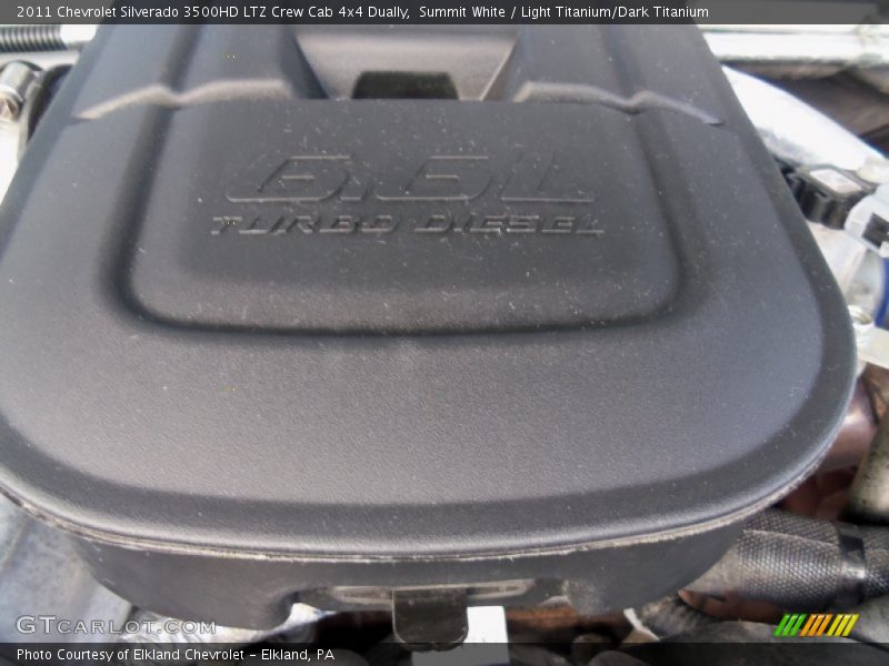 Summit White / Light Titanium/Dark Titanium 2011 Chevrolet Silverado 3500HD LTZ Crew Cab 4x4 Dually