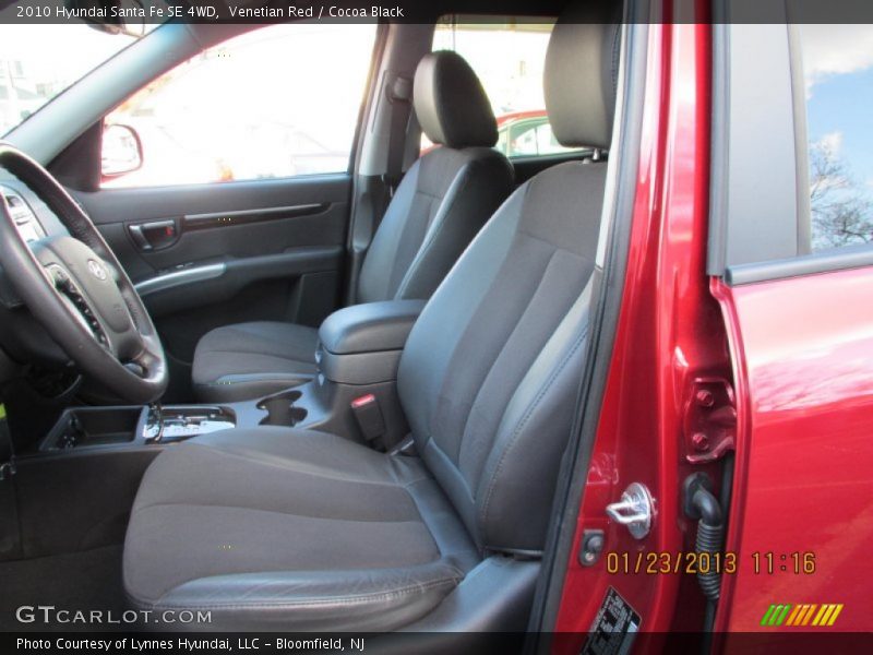 Venetian Red / Cocoa Black 2010 Hyundai Santa Fe SE 4WD