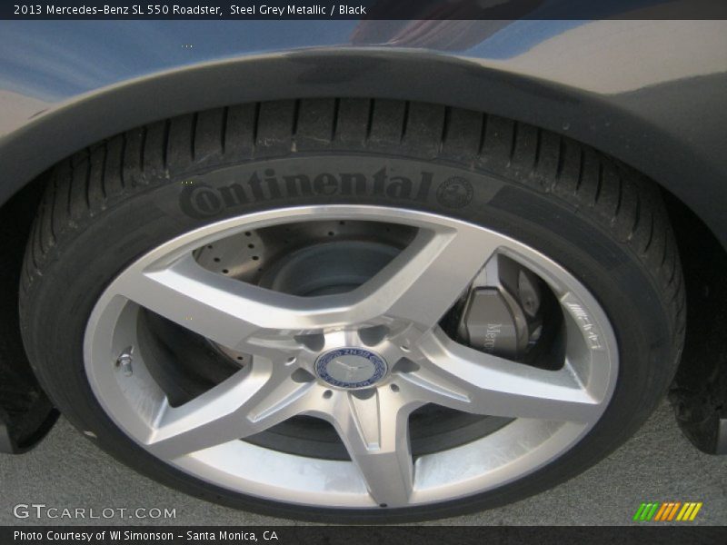 Steel Grey Metallic / Black 2013 Mercedes-Benz SL 550 Roadster