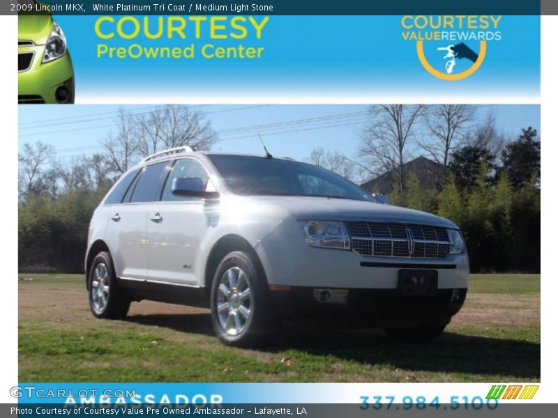 White Platinum Tri Coat / Medium Light Stone 2009 Lincoln MKX