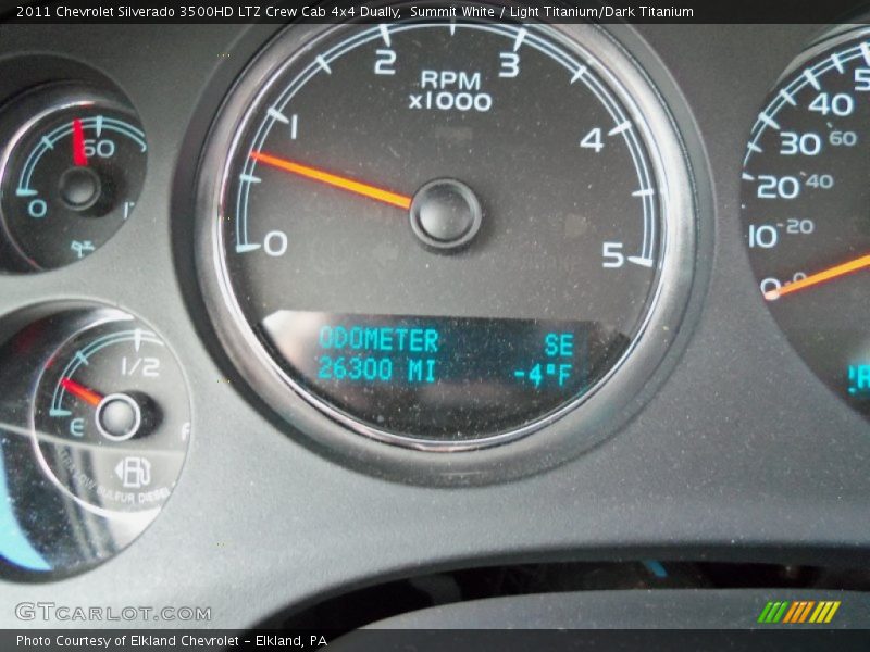 Summit White / Light Titanium/Dark Titanium 2011 Chevrolet Silverado 3500HD LTZ Crew Cab 4x4 Dually