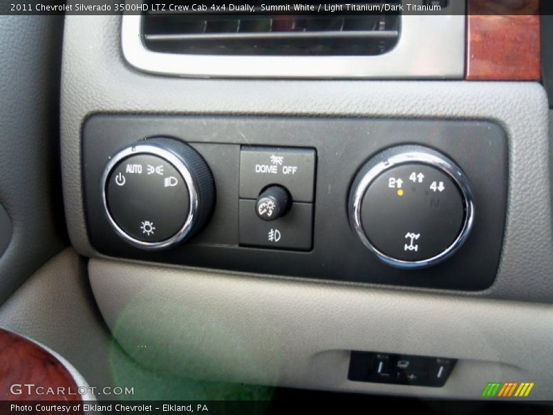Summit White / Light Titanium/Dark Titanium 2011 Chevrolet Silverado 3500HD LTZ Crew Cab 4x4 Dually