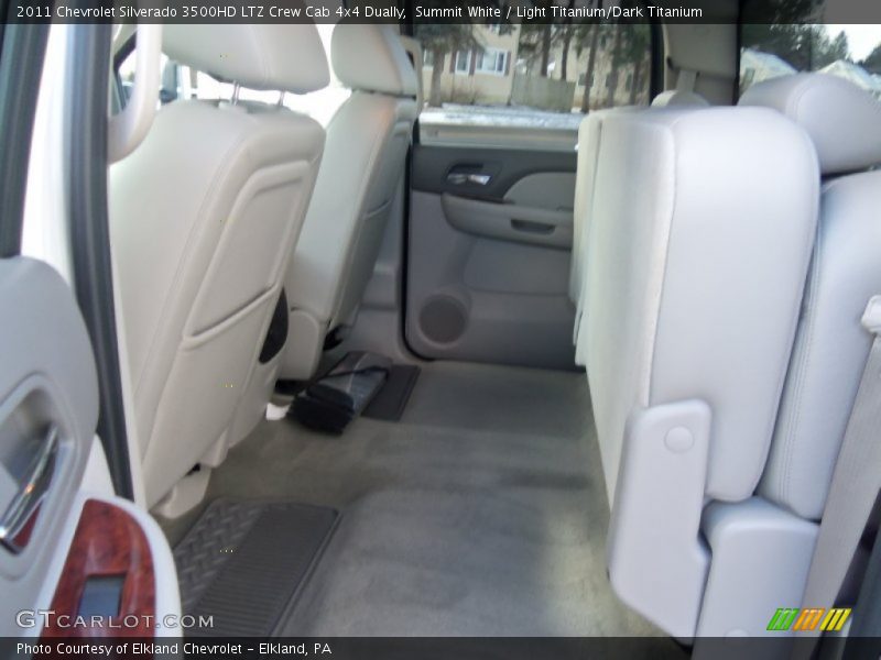 Summit White / Light Titanium/Dark Titanium 2011 Chevrolet Silverado 3500HD LTZ Crew Cab 4x4 Dually