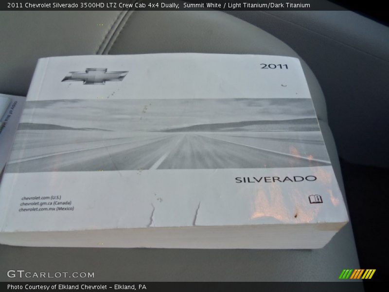 Summit White / Light Titanium/Dark Titanium 2011 Chevrolet Silverado 3500HD LTZ Crew Cab 4x4 Dually