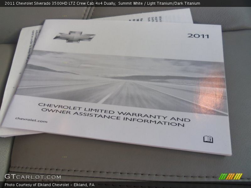 Summit White / Light Titanium/Dark Titanium 2011 Chevrolet Silverado 3500HD LTZ Crew Cab 4x4 Dually