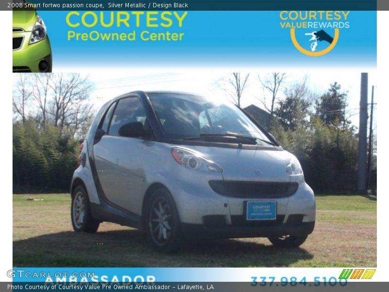 Silver Metallic / Design Black 2008 Smart fortwo passion coupe