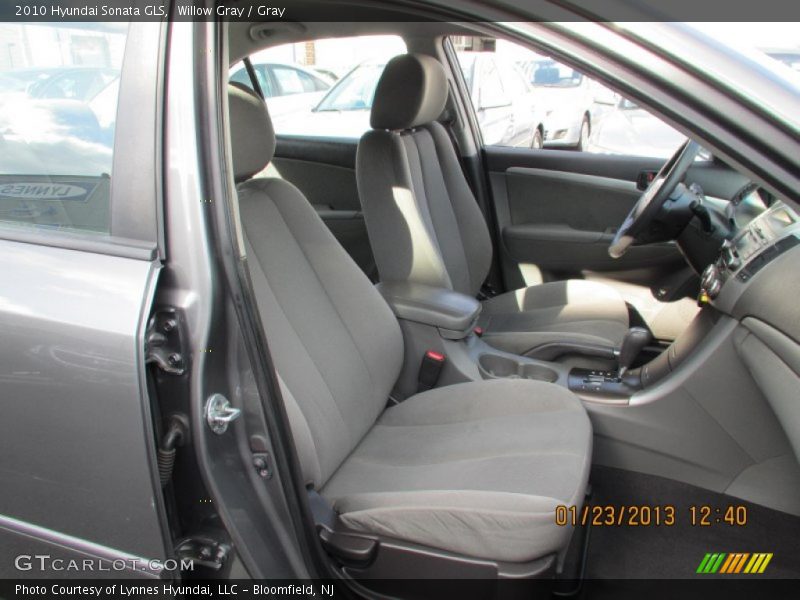 Willow Gray / Gray 2010 Hyundai Sonata GLS