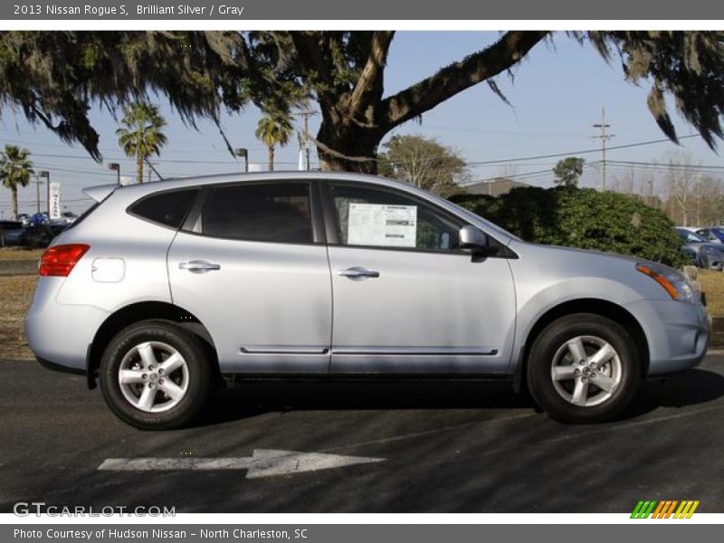 Brilliant Silver / Gray 2013 Nissan Rogue S