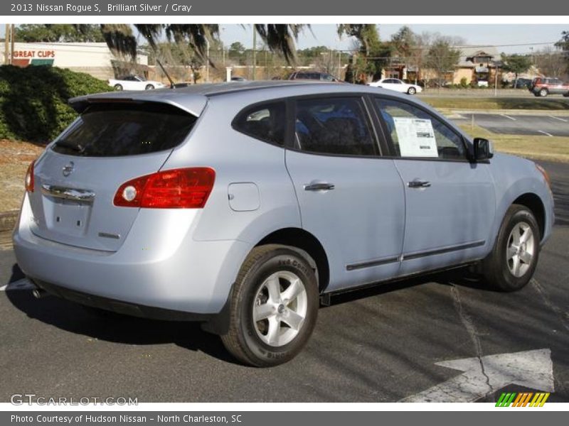 Brilliant Silver / Gray 2013 Nissan Rogue S