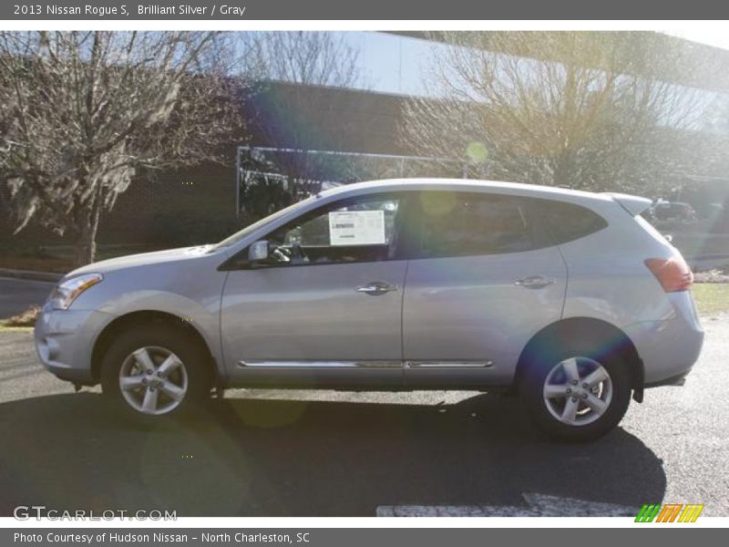 Brilliant Silver / Gray 2013 Nissan Rogue S