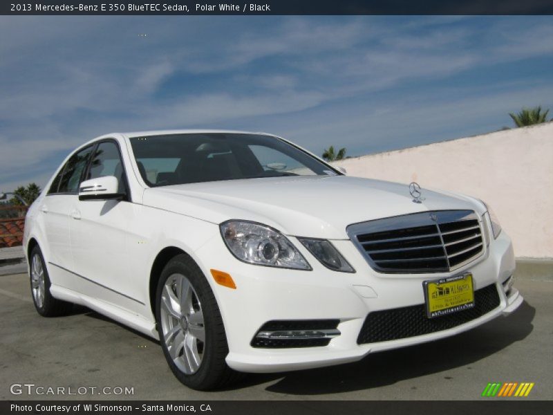 Polar White / Black 2013 Mercedes-Benz E 350 BlueTEC Sedan