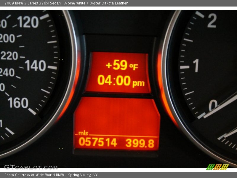 Alpine White / Oyster Dakota Leather 2009 BMW 3 Series 328xi Sedan