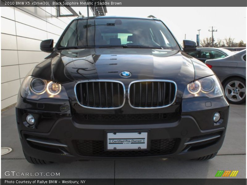 Black Sapphire Metallic / Saddle Brown 2010 BMW X5 xDrive30i