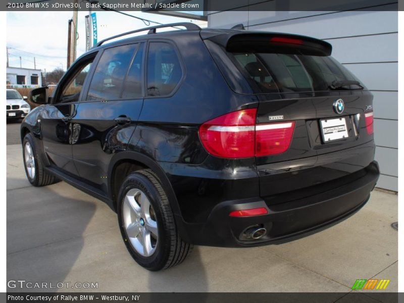 Black Sapphire Metallic / Saddle Brown 2010 BMW X5 xDrive30i