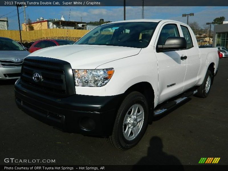 Super White / Graphite 2013 Toyota Tundra Double Cab
