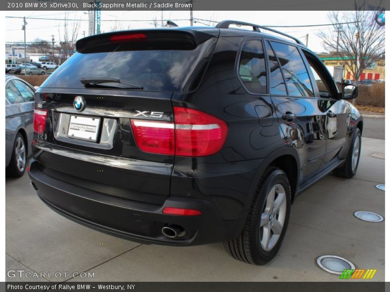 Black Sapphire Metallic / Saddle Brown 2010 BMW X5 xDrive30i