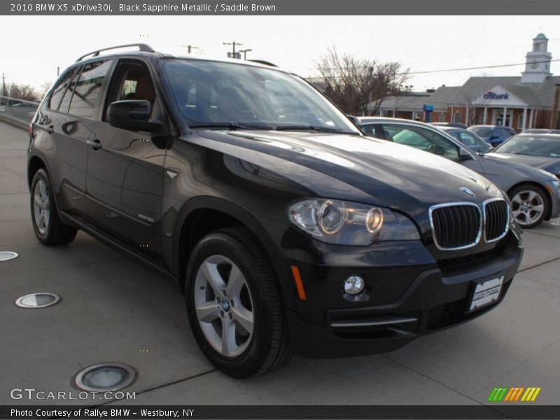 Black Sapphire Metallic / Saddle Brown 2010 BMW X5 xDrive30i