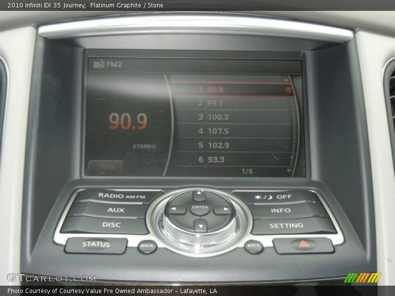 Platinum Graphite / Stone 2010 Infiniti EX 35 Journey