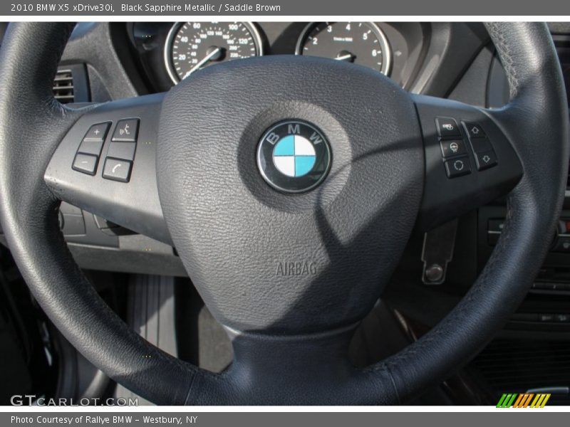 Black Sapphire Metallic / Saddle Brown 2010 BMW X5 xDrive30i