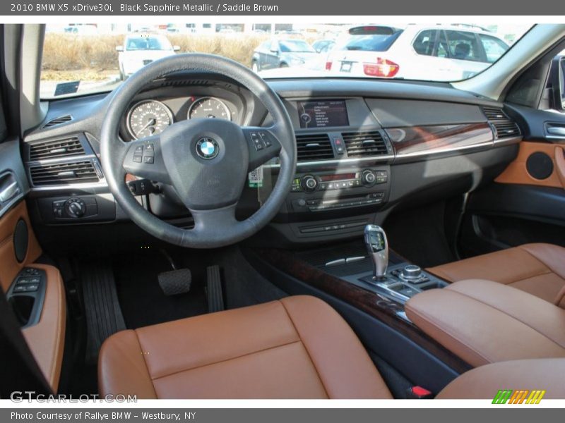 Black Sapphire Metallic / Saddle Brown 2010 BMW X5 xDrive30i