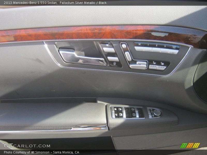 Palladium Silver Metallic / Black 2013 Mercedes-Benz S 550 Sedan
