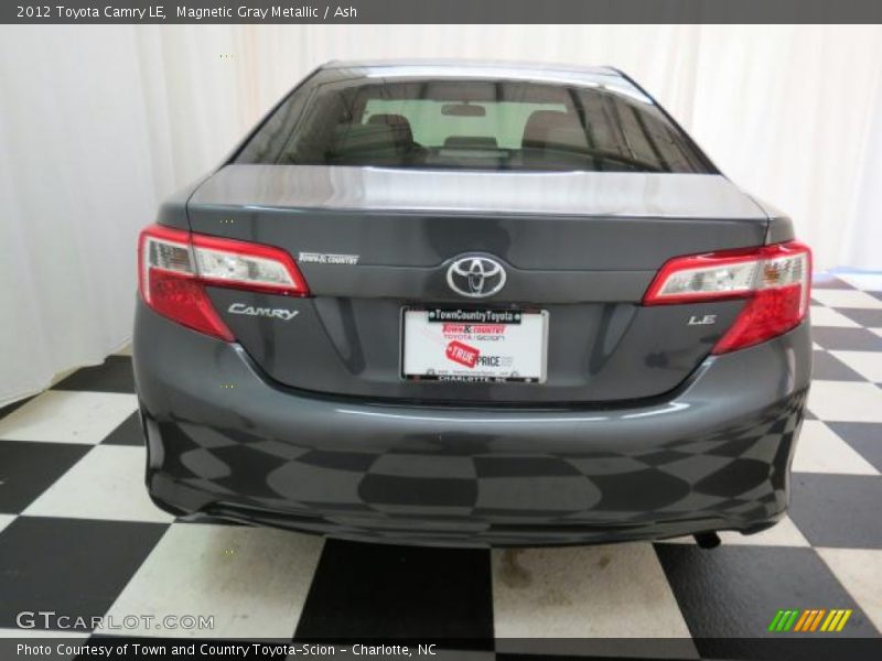 Magnetic Gray Metallic / Ash 2012 Toyota Camry LE