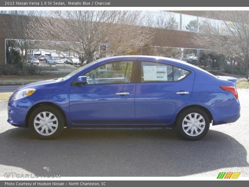 Metallic Blue / Charcoal 2013 Nissan Versa 1.6 SV Sedan